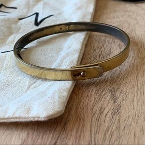 Madewell Glider Bangle in Gold